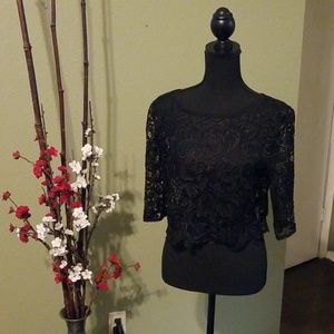 ❤Crocheted/lacy top